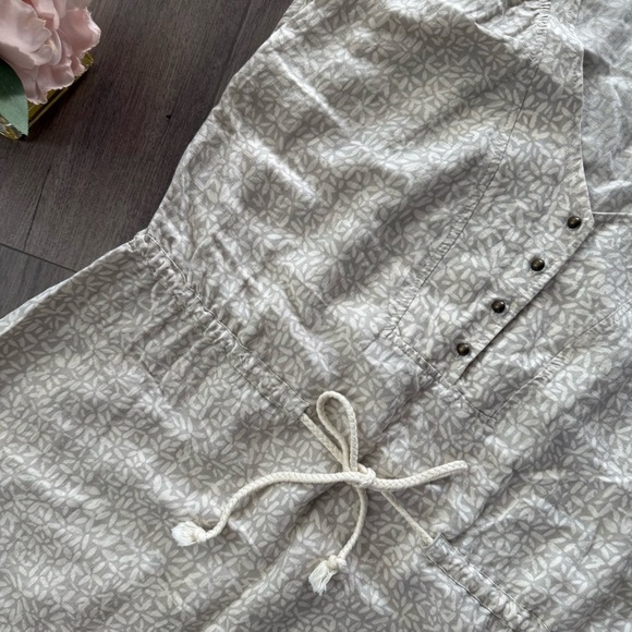 New Merona Linen Cottage Core Floral Dress - Picture 2 of 5